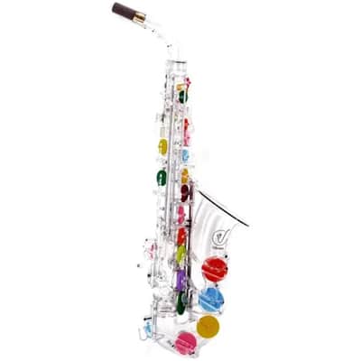 Vibrato A1S III The Nude Alto Sax with Rainbow Pads - Transparent image 1