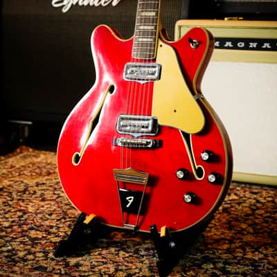 1967 Fender Coronado XII – Cherry Red – Rosewood Fretboard – 100% Original – Very Good Condition – Serial #162143 image 4