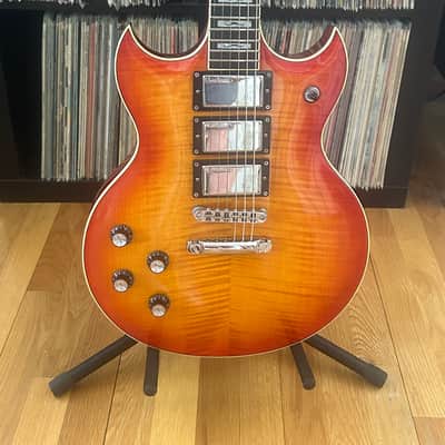 Woodrite Matt Pike Signature Warlord Left-Handed - Signed Crimson Burst - Signed by Matt Pike image 2