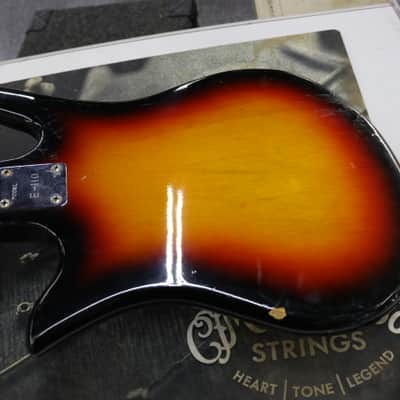 Teisco Del Rey E-110 1960's Sunburst image 5