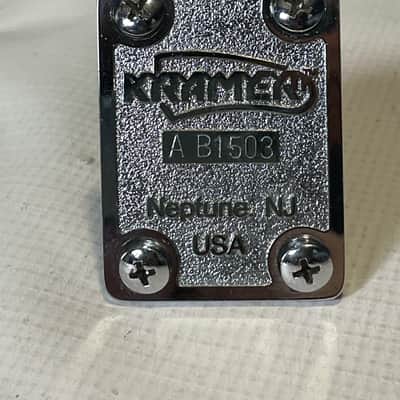 1980's Korean Kramer ZX30 Series Chrome Neptune, NJ Overseas Neckplate