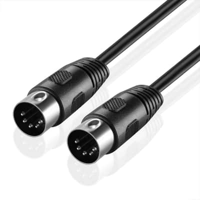 MIDI Cable (1FT) - 5 Pin DIN Male Audio MIDI to MIDI Connector Interface Jack Plug Wire Cord image 3