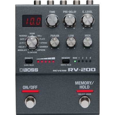 Mint BOSS RV-200 Reverb Processor Guitar Effect Pedal with 12 Reverb Algorithms image 1