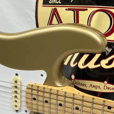 Fender Classic Player '50s Stratocaster Strat Electric Guitar MIM - Made in Mexico - Shoreline Gold image 3