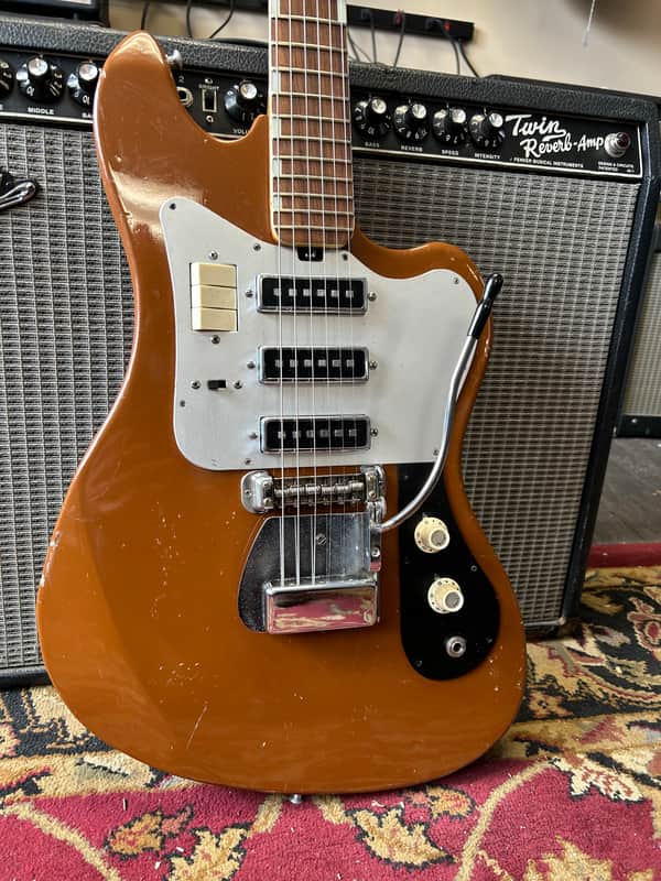 Teisco / Del Rey ET-320 1960s - Copper Metallic image 1