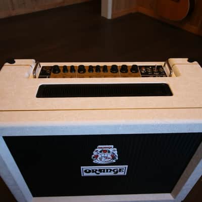 Prototype #2 Orange Oriverb Orianthi Signature (signed)  2-Channel 50-Watt 2x12" Guitar Combo 2024 - Present - White image 2
