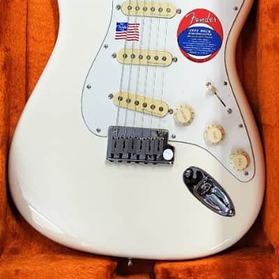 Fender Jeff Beck Stratocaster Guitar, Rosewood Fretboard, Olympic White w/Case image 3