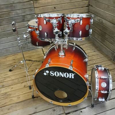 Drum Kit Sonor Force 2005 Birch, Waxed Amber Fade USED! RKSWK191222 image 7