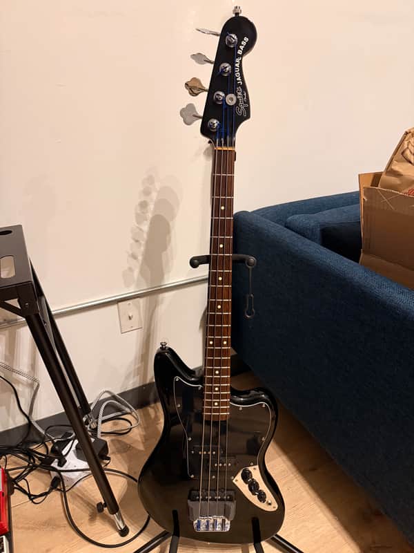 Squier Vintage Modified Jaguar Bass Special SS 2012 - 2018 - Black image 1