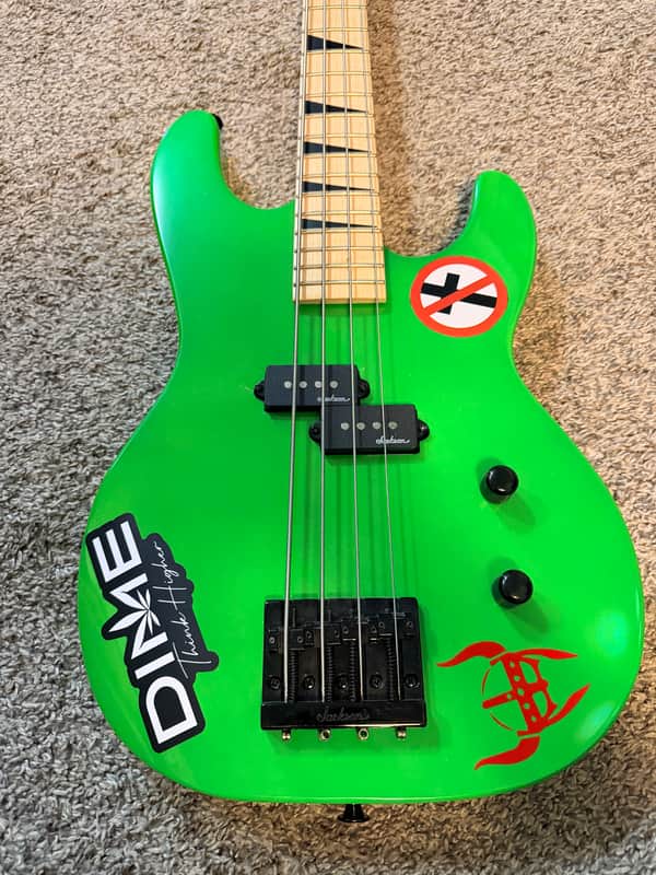 Jackson JS Series JS1X Dinky Minion with Amaranth Fretboard 2018 - 2021 - Neon Green image 1