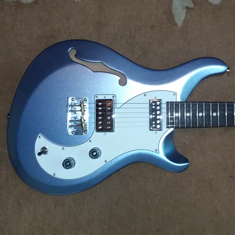 PRS  S2 Vela Semi-Hollow Frost Blue Metallic 2021 image 1