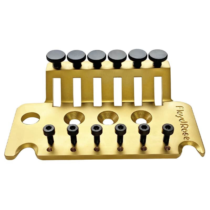 Genuine Floyd Rose Original Tremolo Base Plate - Satin Gold image 1