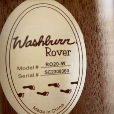 Washburn Rover 34 Inch Travel Guitar, Spruce Top, Rosewood Fingerboard image 17