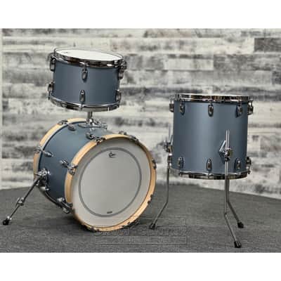 Gretsch Brooklyn 3pc Jazz Drum Set Satin Ice Blue Metallic image 2