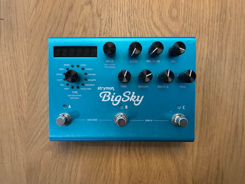 Strymon Big Sky Reverb WITH DECKSAVER - Present - Blue image 1