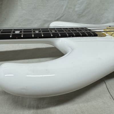 Alembic Elan 4-string Bass with Case - White (likely re-fin'd) image 18