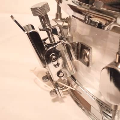 MARTIAL PERCUSSION PICCOLO SNARE DRUM WHITE PEARL OYSTER - 13x3.5" 8L - FREE SHIP TO C-USA! image 7