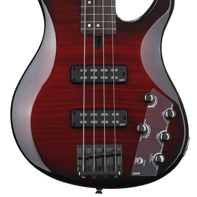 Yamaha TRBX604FM 4-string Bass Guitar - Dark Red Burst image 1