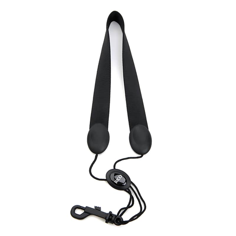 Mint D'Addario SLA13 Padded Tenor / Baritone Saxophone Strap, Black, Snap Hook image 1