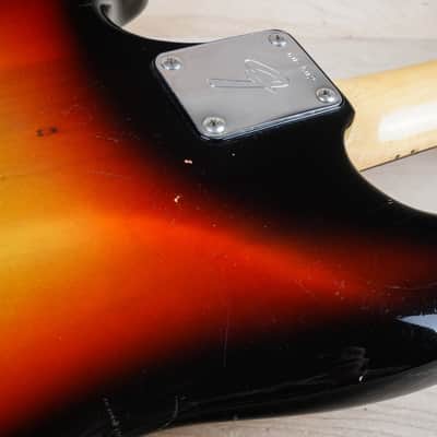Fender Mustang Bass 1975 Sunburst Vintage USA Short Scale Bass w/ OHSC image 12