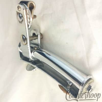 *Pearl Rail Mount Tube,Base,+Slider Bass Drum Japan Chrome 60s Star 3 5/8"Holes* image 3