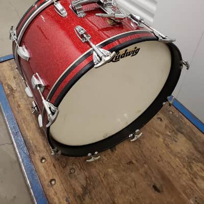 Ludwig Jazzette 1960s Sparkle Bass Drum 12x18 Rewraped image 1