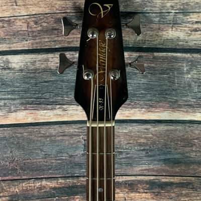 Used Vantage X-99 4 String Electric Bass with Gig Bag- Sunburst image 4