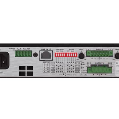 Dynacord V600:2 600W 2-Channel Commercial Power Amplifier (Half-Rack, 1RU) image 2