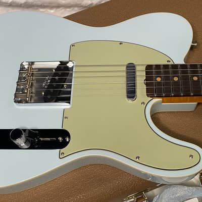 NEW! Fender Custom Shop Flamethrower Telecaster Custom - NOS - Modern Specs - Texas Special Pick-Ups - AAAA Flamed Neck - Sonic Blue - Authorized Dealer - 7.9lbs - G07231 image 3