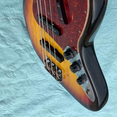 Fender Jazz Bass 1966 - Sunburst Dot/Binding - Super image 6