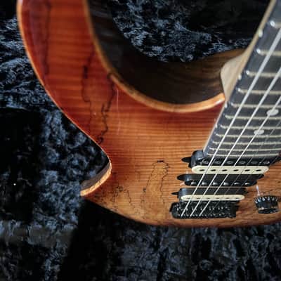 Suhr Modern Spalt Maple Brown Burst: Black Limba Body image 19