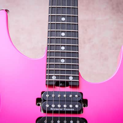 JACKSON USA Custom Shop Dinky HSH Floyd "Neon Pink + Ebony" (2026) image 5