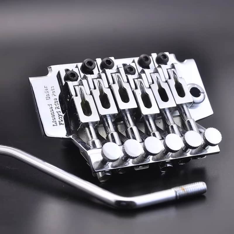 Licensed Floyd Rose Guitar Bridge Tremolo System in Chrome image 1