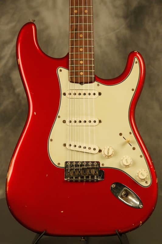 1964 pre-CBS Fender Stratocaster R&R Candy Apple Red '60s nitro factory refinish image 1