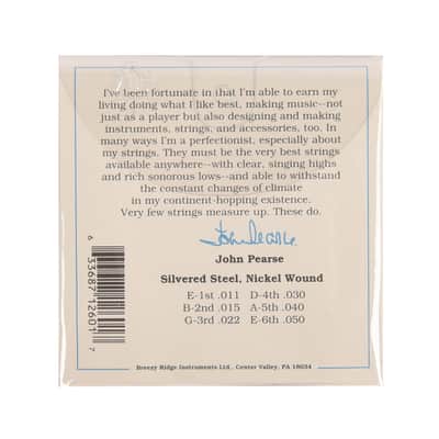John Pearse Electric Strings Pure Nickel Jazz Light 11-50 image 2