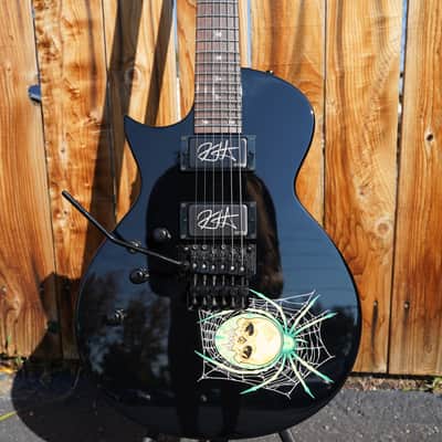ESP Custom Shop KH-3 w/ Spider Black w/Graphic Left Handed 6-String w/ Case (NOS) image 5