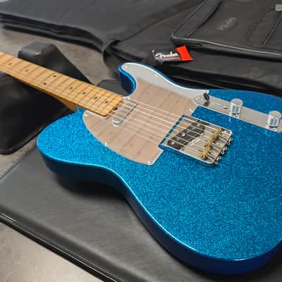 Fender 1958 Telecaster J Mascis BRAND NEW Artist Signature Custom Pickups Mirror Pick Guard Aged Road Worn Relic Neck 50s Vintage Reissue Tele Guitar - Bottle Rocket Blue Flake Metallic image 2