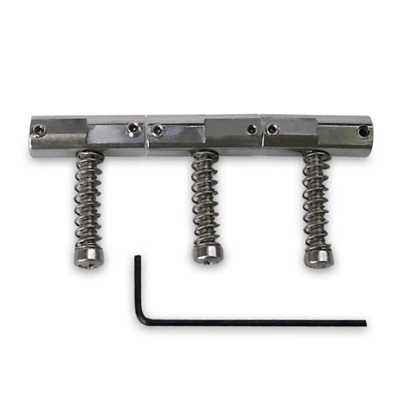 Callaham Enhanced Vintage Compensated Bridge Saddles for Tele, Stainless Steel image 1