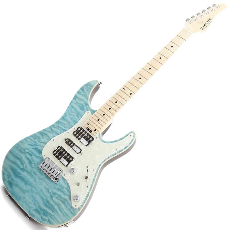 SCHECTER SD-2-24-AL-VTR (Aqua Blue/Maple) -Made in Japan- | Reverb