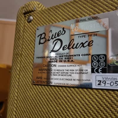 Fender Blues Deluxe 2-Channel 40-Watt 1x12" Guitar Combo 1994 - 1996 image 10