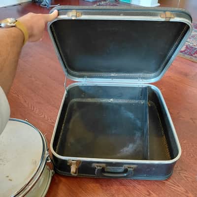 Vintage 1960s Slingerland No. 161 Deluxe Student Model 5.5x14" Snare Drum in White Marine Pearl image 5