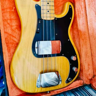 Fender Precision Bass 1976 - Natural All Original with Original Case image 1