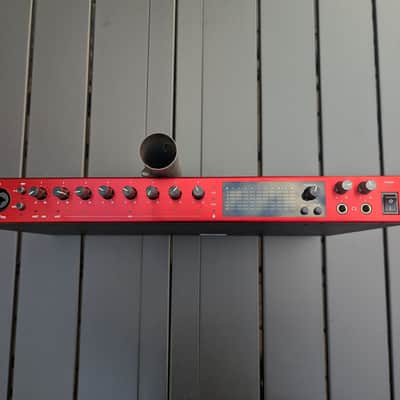 Focusrite Focusrite Clarett+ 8Pre USB-C Audio Interface - Pristine Condition - Studio Only 2020 - The iconic anodized red brushed-aluminum finish is entirely free of scratches image 1