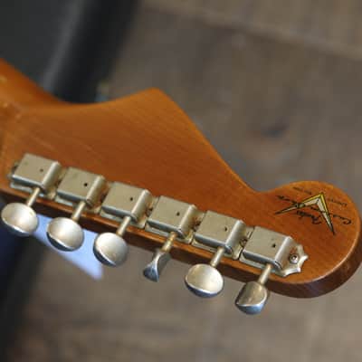 2021 Fender Custom Shop Limited Edition Double Bound Stratocaster Electric Guitar Sherwood Metallic + HSC image 20