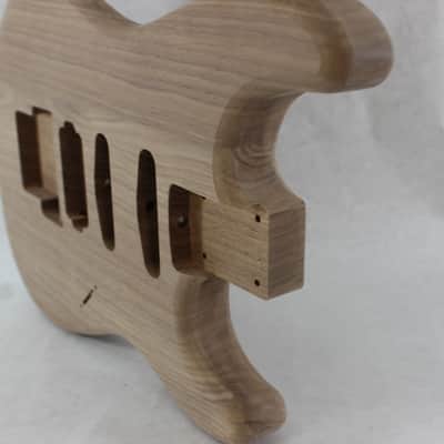 Unfinished Walnut HSS guitar body - fits Fender Strat Stratocaster neck Floyd Rose J811 image 7