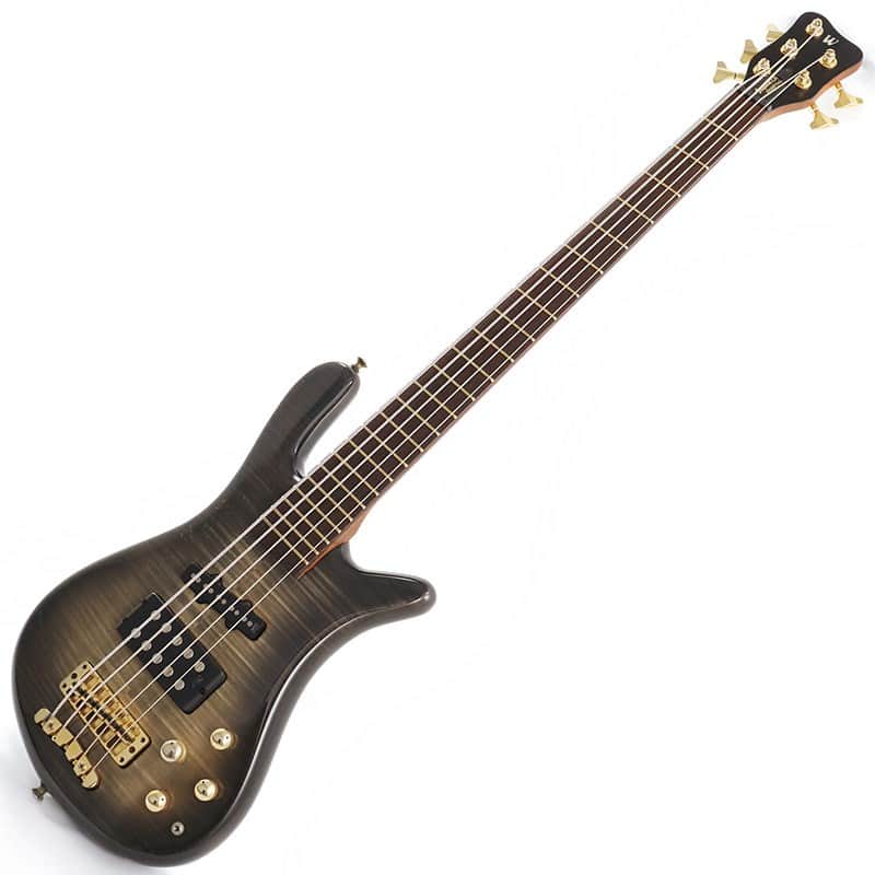 Warwick Streamer Jazzman 5st AA Flame Maple Top (Nirvana Black