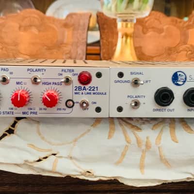 Summit Audio  2BA-221 Tube/Solid State Mic-Pre and TD-100 Racked 2010's - Silver image 1