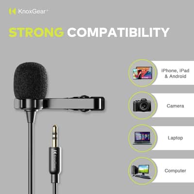 Knox Gear Omnidirectional Condenser Lavalier Microphone image 3