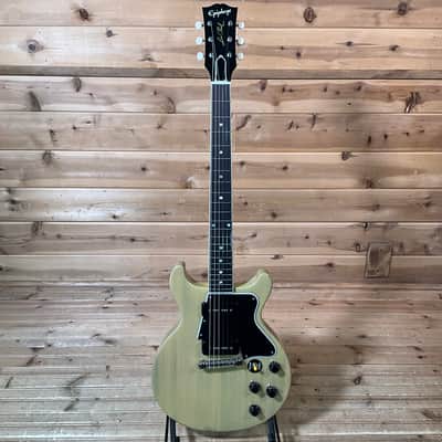 Epiphone 1960 Les Paul Special Double Cut Reissue Electric Guitar - TV Yellow image 2