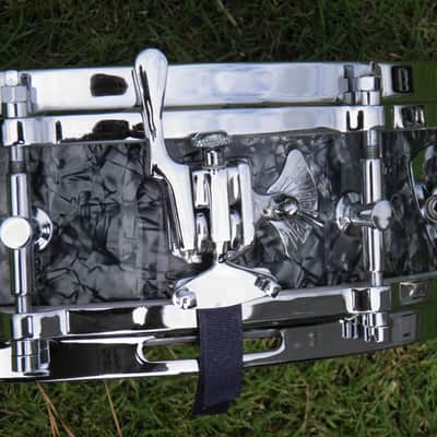 Lang Snare Drum 4x14 1980s - Black Diamond Pearl image 2